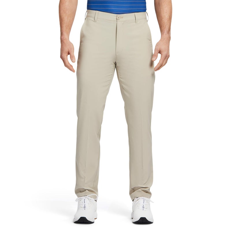 IZOD Men's Golf Swingflex Straight-Fit Flat-Front Pants, red khaki, 36W X 30L - Image 1